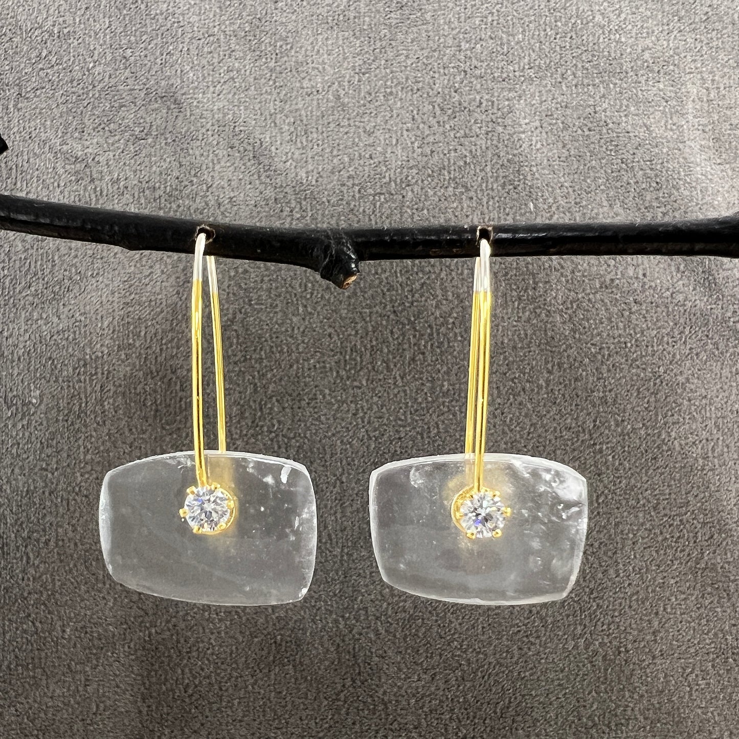 Selenite Crystal Earrings & Necklaces