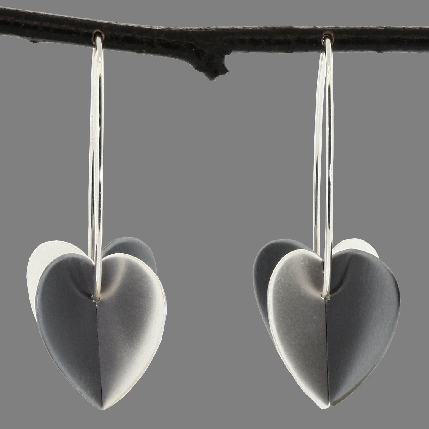 Large Double Heart Earrings